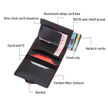Load image into Gallery viewer, C1911H9 RFID Multi-card PU Leather Metal Card Package