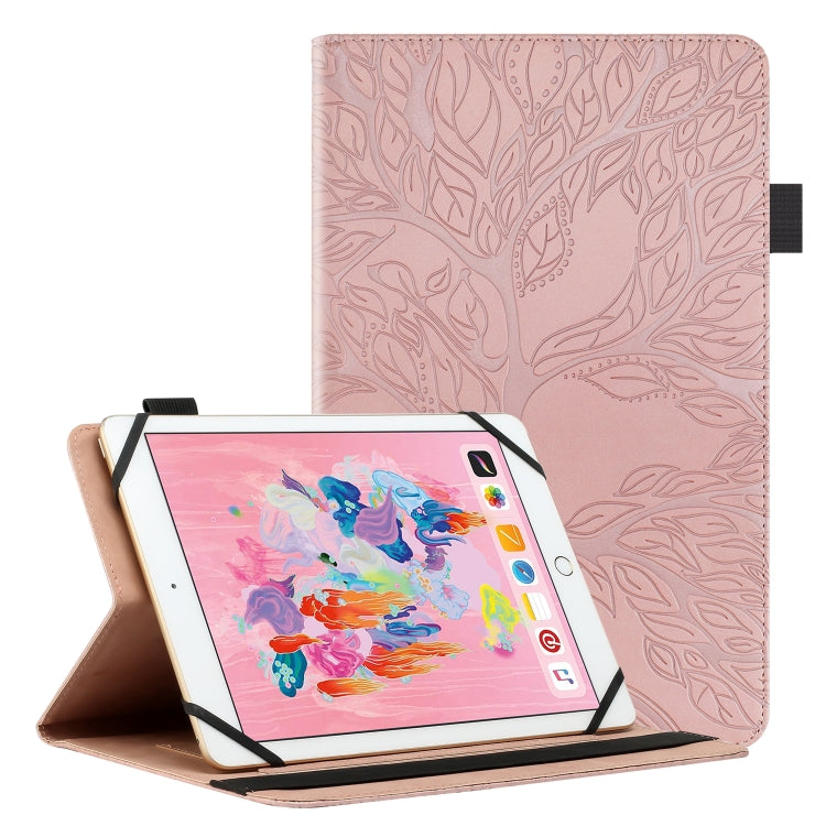 Life Tree Pattern Flip Universal Leather Tablet Case