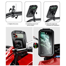 Load image into Gallery viewer, Motorcycle / Bicycle Handlebar Wireless Charging Waterproof Box Mobile Phone Holder, M18S-A1, M18L-A1