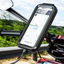 Load image into Gallery viewer, Motorcycle / Bicycle Handlebar Wireless Charging Waterproof Box Mobile Phone Holder, M18S-A1, M18L-A1