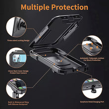 Load image into Gallery viewer, Motorcycle / Bicycle Rearview Mirror Wireless Charging Waterproof Box Mobile Phone Holder, M18S-A2, M18L-A2