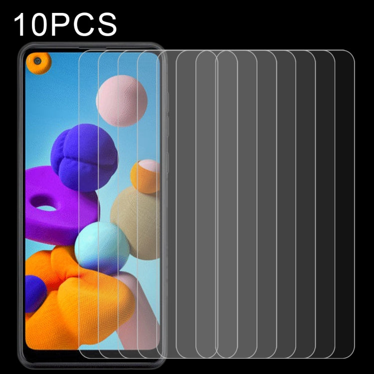 10 PCS 0.26mm 9H Surface Hardness 2.5D Explosion-proof Tempered Glass Non-full Screen Film For Samsumg Galaxy F55 / M55 / M54 / A71 / F54