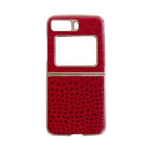 Load image into Gallery viewer, Crocodile Texture Genuine Leather Nano Electroplating Phone Case, For iPhone 14 Pro, For iPhone 14 Pro Max, For iPhone 13 Pro Max, For Motorola Moto Razr 2022