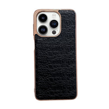 Load image into Gallery viewer, Sky Series Nano Electroplating Genuine Leather Phone Case, For iPhone 14 Pro Max