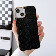 Load image into Gallery viewer, Sky Series Nano Electroplating Genuine Leather Phone Case, For iPhone 14 Pro Max