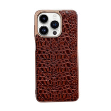 Load image into Gallery viewer, Sky Series Nano Electroplating Genuine Leather Phone Case, For iPhone 14 Pro Max