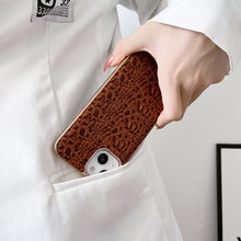 Load image into Gallery viewer, Sky Series Nano Electroplating Genuine Leather Phone Case, For iPhone 14 Pro Max