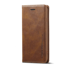 Load image into Gallery viewer, LC.IMEEKE RFID Anti-theft Leather Phone Case, For iPhone SE 2022 / SE 2020 / 8 / 7, For iPhone XS Max, For iPhone XS / X, For iPhone XR, For iPhone 8 Plus / 7 Plus, For Samsung Galaxy S21 5G, For Samsung Galaxy S21+ 5G