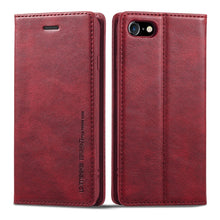 Load image into Gallery viewer, LC.IMEEKE RFID Anti-theft Leather Phone Case, For iPhone SE 2022 / SE 2020 / 8 / 7, For iPhone XS Max, For iPhone XS / X, For iPhone XR, For iPhone 8 Plus / 7 Plus, For Samsung Galaxy S21 5G, For Samsung Galaxy S21+ 5G