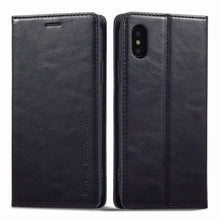Load image into Gallery viewer, LC.IMEEKE RFID Anti-theft Leather Phone Case, For iPhone SE 2022 / SE 2020 / 8 / 7, For iPhone XS Max, For iPhone XS / X, For iPhone XR, For iPhone 8 Plus / 7 Plus, For Samsung Galaxy S21 5G, For Samsung Galaxy S21+ 5G