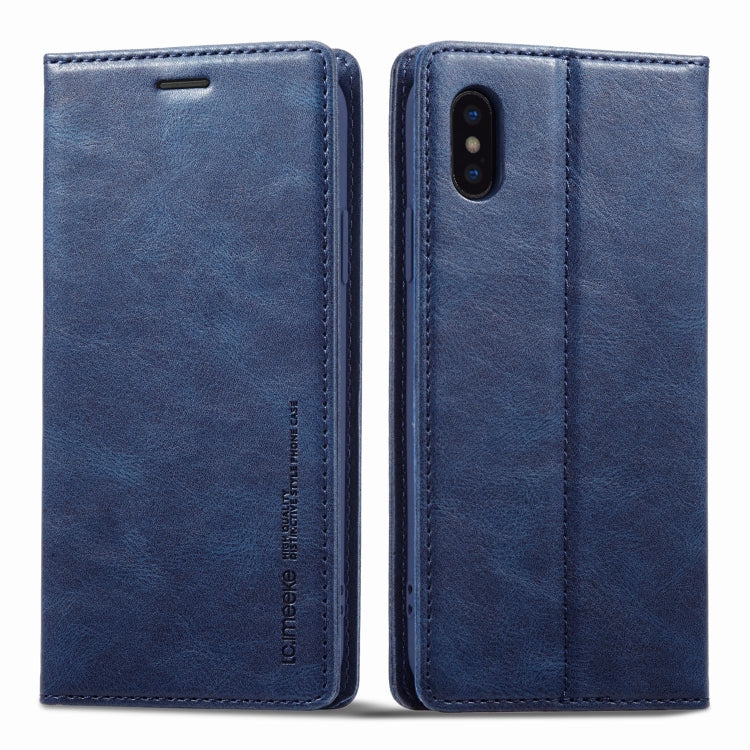 LC.IMEEKE RFID Anti-theft Leather Phone Case, For iPhone SE 2022 / SE 2020 / 8 / 7, For iPhone XS Max, For iPhone XS / X, For iPhone XR, For iPhone 8 Plus / 7 Plus, For Samsung Galaxy S21 5G, For Samsung Galaxy S21+ 5G