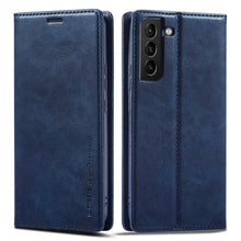 Load image into Gallery viewer, LC.IMEEKE RFID Anti-theft Leather Phone Case, For iPhone SE 2022 / SE 2020 / 8 / 7, For iPhone XS Max, For iPhone XS / X, For iPhone XR, For iPhone 8 Plus / 7 Plus, For Samsung Galaxy S21 5G, For Samsung Galaxy S21+ 5G