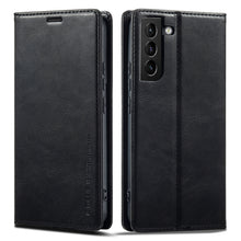 Load image into Gallery viewer, LC.IMEEKE RFID Anti-theft Leather Phone Case, For iPhone SE 2022 / SE 2020 / 8 / 7, For iPhone XS Max, For iPhone XS / X, For iPhone XR, For iPhone 8 Plus / 7 Plus, For Samsung Galaxy S21 5G, For Samsung Galaxy S21+ 5G