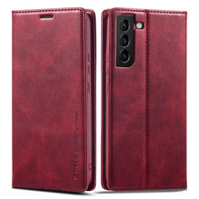 Load image into Gallery viewer, LC.IMEEKE RFID Anti-theft Leather Phone Case, For iPhone SE 2022 / SE 2020 / 8 / 7, For iPhone XS Max, For iPhone XS / X, For iPhone XR, For iPhone 8 Plus / 7 Plus, For Samsung Galaxy S21 5G, For Samsung Galaxy S21+ 5G