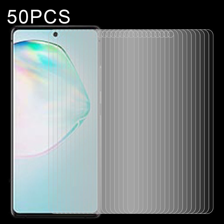 50 PCS 0.26mm 9H Surface Hardness 2.5D Explosion-proof Tempered Glass Non-full Screen Film For Samsumg Galaxy F55 / M55 / M54 / A71 / F54