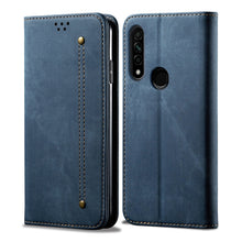 Load image into Gallery viewer, Denim Texture Casual Style Horizontal Flip Leather Case with Holder &amp; Card Slots &amp; Wallet, For OPPO A8 / A31 (2020), For OPPO A91 / F15 / Reno 3, For OPPO Find X2, For OPPO Find X2 Pro, For OPPO Realme X50, For OPPO Realme X50 Pro, For OPPO Realme 6 Pr...