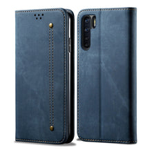 Load image into Gallery viewer, Denim Texture Casual Style Horizontal Flip Leather Case with Holder &amp; Card Slots &amp; Wallet, For OPPO A8 / A31 (2020), For OPPO A91 / F15 / Reno 3, For OPPO Find X2, For OPPO Find X2 Pro, For OPPO Realme X50, For OPPO Realme X50 Pro, For OPPO Realme 6 Pr...
