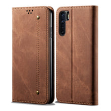 Load image into Gallery viewer, Denim Texture Casual Style Horizontal Flip Leather Case with Holder &amp; Card Slots &amp; Wallet, For OPPO A8 / A31 (2020), For OPPO A91 / F15 / Reno 3, For OPPO Find X2, For OPPO Find X2 Pro, For OPPO Realme X50, For OPPO Realme X50 Pro, For OPPO Realme 6 Pr...
