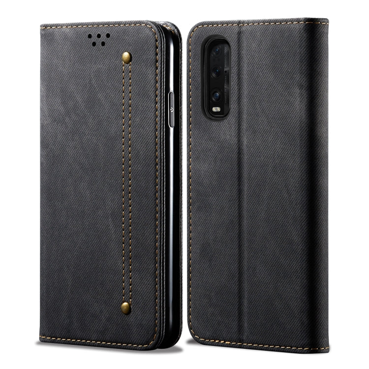 Denim Texture Casual Style Horizontal Flip Leather Case with Holder & Card Slots & Wallet, For OPPO A8 / A31 (2020), For OPPO A91 / F15 / Reno 3, For OPPO Find X2, For OPPO Find X2 Pro, For OPPO Realme X50, For OPPO Realme X50 Pro, For OPPO Realme 6 Pr...