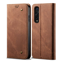 Load image into Gallery viewer, Denim Texture Casual Style Horizontal Flip Leather Case with Holder &amp; Card Slots &amp; Wallet, For OPPO A8 / A31 (2020), For OPPO A91 / F15 / Reno 3, For OPPO Find X2, For OPPO Find X2 Pro, For OPPO Realme X50, For OPPO Realme X50 Pro, For OPPO Realme 6 Pr...