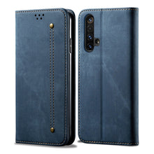 Load image into Gallery viewer, Denim Texture Casual Style Horizontal Flip Leather Case with Holder &amp; Card Slots &amp; Wallet, For OPPO A8 / A31 (2020), For OPPO A91 / F15 / Reno 3, For OPPO Find X2, For OPPO Find X2 Pro, For OPPO Realme X50, For OPPO Realme X50 Pro, For OPPO Realme 6 Pr...