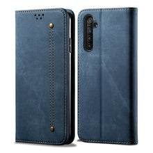 Load image into Gallery viewer, Denim Texture Casual Style Horizontal Flip Leather Case with Holder &amp; Card Slots &amp; Wallet, For OPPO A8 / A31 (2020), For OPPO A91 / F15 / Reno 3, For OPPO Find X2, For OPPO Find X2 Pro, For OPPO Realme X50, For OPPO Realme X50 Pro, For OPPO Realme 6 Pr...