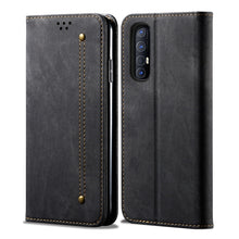 Load image into Gallery viewer, Denim Texture Casual Style Horizontal Flip Leather Case with Holder &amp; Card Slots &amp; Wallet, For OPPO A8 / A31 (2020), For OPPO A91 / F15 / Reno 3, For OPPO Find X2, For OPPO Find X2 Pro, For OPPO Realme X50, For OPPO Realme X50 Pro, For OPPO Realme 6 Pr...