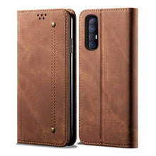 Load image into Gallery viewer, Denim Texture Casual Style Horizontal Flip Leather Case with Holder &amp; Card Slots &amp; Wallet, For OPPO A8 / A31 (2020), For OPPO A91 / F15 / Reno 3, For OPPO Find X2, For OPPO Find X2 Pro, For OPPO Realme X50, For OPPO Realme X50 Pro, For OPPO Realme 6 Pr...