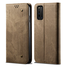 Load image into Gallery viewer, Denim Texture Casual Style Horizontal Flip Leather Case with Holder &amp; Card Slots &amp; Wallet, For Vivo IQOO 3