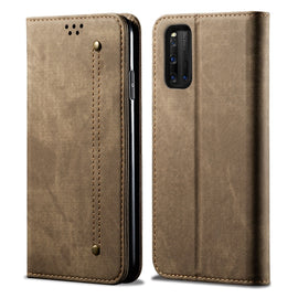 Denim Texture Casual Style Horizontal Flip Leather Case with Holder & Card Slots & Wallet, For Vivo IQOO 3