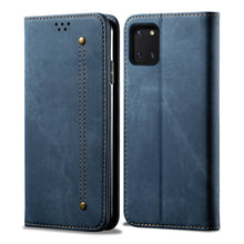 Load image into Gallery viewer, Denim Texture Casual Style Horizontal Flip Leather Case with Holder &amp; Card Slots &amp; Wallet, For OPPO A8 / A31 (2020), For OPPO A91 / F15 / Reno 3, For OPPO Find X2, For OPPO Find X2 Pro, For OPPO Realme X50, For OPPO Realme X50 Pro, For OPPO Realme 6 Pr...
