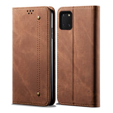 Load image into Gallery viewer, Denim Texture Casual Style Horizontal Flip Leather Case with Holder &amp; Card Slots &amp; Wallet, For OPPO A8 / A31 (2020), For OPPO A91 / F15 / Reno 3, For OPPO Find X2, For OPPO Find X2 Pro, For OPPO Realme X50, For OPPO Realme X50 Pro, For OPPO Realme 6 Pr...