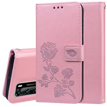 Load image into Gallery viewer, Rose Embossed Horizontal Flip PU Leather Case with Holder &amp; Card Slots &amp; Wallet, For Xiaomi Redmi Note 9 Pro, For Huawei P40, For Huawei P40 Lite, For Galaxy M31, For Galaxy A01