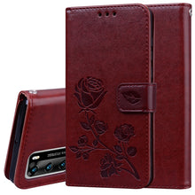 Load image into Gallery viewer, Rose Embossed Horizontal Flip PU Leather Case with Holder &amp; Card Slots &amp; Wallet, For Xiaomi Redmi Note 9 Pro, For Huawei P40, For Huawei P40 Lite, For Galaxy M31, For Galaxy A01