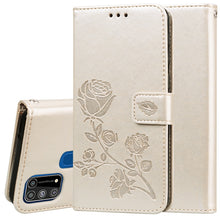 Load image into Gallery viewer, Rose Embossed Horizontal Flip PU Leather Case with Holder &amp; Card Slots &amp; Wallet, For Xiaomi Redmi Note 9 Pro, For Huawei P40, For Huawei P40 Lite, For Galaxy M31, For Galaxy A01
