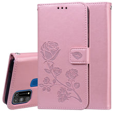 Load image into Gallery viewer, Rose Embossed Horizontal Flip PU Leather Case with Holder &amp; Card Slots &amp; Wallet, For Xiaomi Redmi Note 9 Pro, For Huawei P40, For Huawei P40 Lite, For Galaxy M31, For Galaxy A01