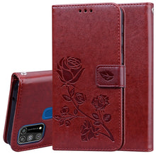 Load image into Gallery viewer, Rose Embossed Horizontal Flip PU Leather Case with Holder &amp; Card Slots &amp; Wallet, For Xiaomi Redmi Note 9 Pro, For Huawei P40, For Huawei P40 Lite, For Galaxy M31, For Galaxy A01
