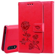 Load image into Gallery viewer, Rose Embossed Horizontal Flip PU Leather Case with Holder &amp; Card Slots &amp; Wallet, For Xiaomi Redmi Note 9 Pro, For Huawei P40, For Huawei P40 Lite, For Galaxy M31, For Galaxy A01