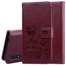Load image into Gallery viewer, Rose Embossed Horizontal Flip PU Leather Case with Holder &amp; Card Slots &amp; Wallet, For Xiaomi Redmi Note 9 Pro, For Huawei P40, For Huawei P40 Lite, For Galaxy M31, For Galaxy A01