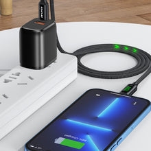 Load image into Gallery viewer, awei CL-123L 1m USB-C / Type-C to 8Pin Digital Display Data Fast Charging Cable
