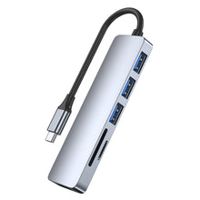 Load image into Gallery viewer, 6-in-1 USB-C / Type-C to USB Docking Station HUB Adapter, 6 in 1