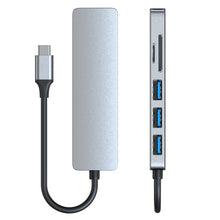 Load image into Gallery viewer, 6-in-1 USB-C / Type-C to USB Docking Station HUB Adapter, 6 in 1