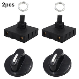 4 Gear 3 Speed Rotary Switch Fan Heater Speed Selector, Type A 2 Pair, Type B 2 Pair