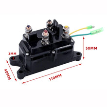 Load image into Gallery viewer, For UTV / Pickup Truck / ATV Electric Winch Relay Heavy Duty Solenoid Contactor, Winch Relay