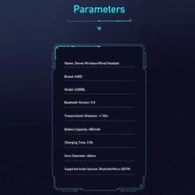 Load image into Gallery viewer, awei A200BL Wireless Stereo Headphones