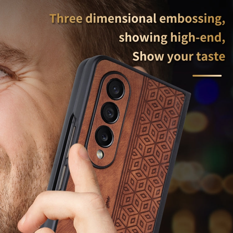 AZNS 3D Embossed Skin Feel Phone Case, For Samsung Galaxy Z Fold3 5G, For iPhone SE 2022 / SE 2020 / 8 / 7