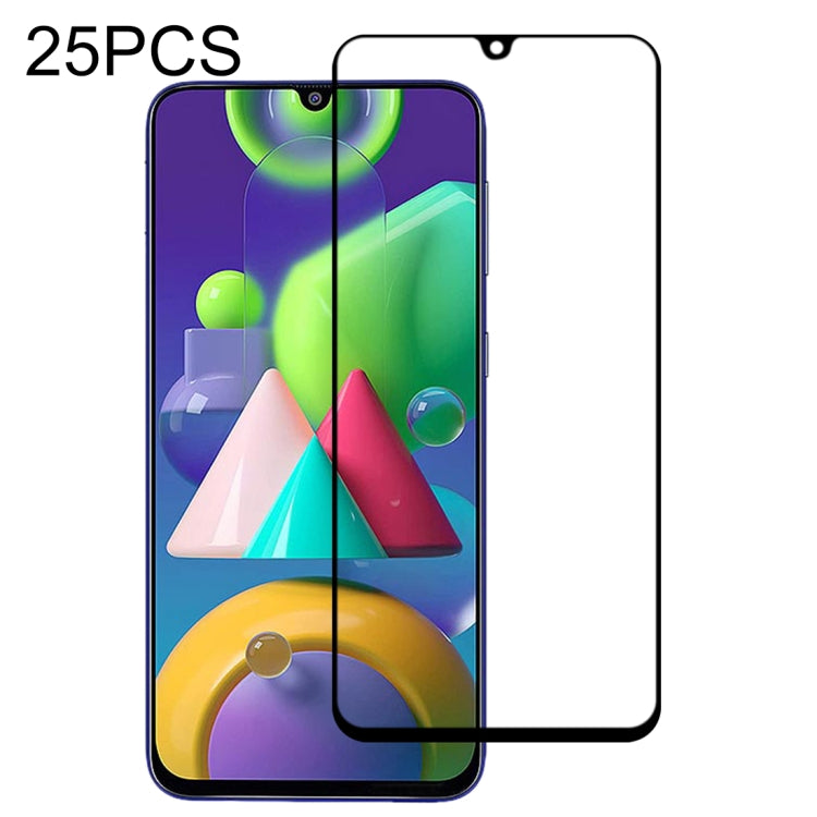 25 PCS 9H Surface Hardness 2.5D Full Glue Full Screen Tempered Glass Film