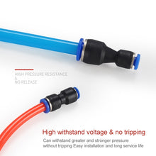 Load image into Gallery viewer, LAIZE 10pcs Plastic Reducing Straight Pneumatic Quick Fitting Connector, PG6-4, PG8-4, PG8-6, PG10-6, PG10-8, PG12-8, PG12-10, PG16-12