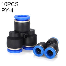 Load image into Gallery viewer, PY-14 LAIZE 2pcs Plastic Y-type Tee Reducing Pneumatic Quick Fitting Connector, PY-4 (10pcs), PY-6 (10pcs), PY-8 (10pcs), PY-10 (10pcs), PY-12 (10pcs), PY-14 (2pcs), PY-16 (2pcs)