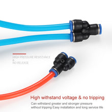 Load image into Gallery viewer, PY-14 LAIZE 2pcs Plastic Y-type Tee Reducing Pneumatic Quick Fitting Connector, PY-4 (10pcs), PY-6 (10pcs), PY-8 (10pcs), PY-10 (10pcs), PY-12 (10pcs), PY-14 (2pcs), PY-16 (2pcs)